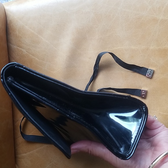Christian Dior beauté black patent cosmetic travel clutch bag - Picture 13 of 13